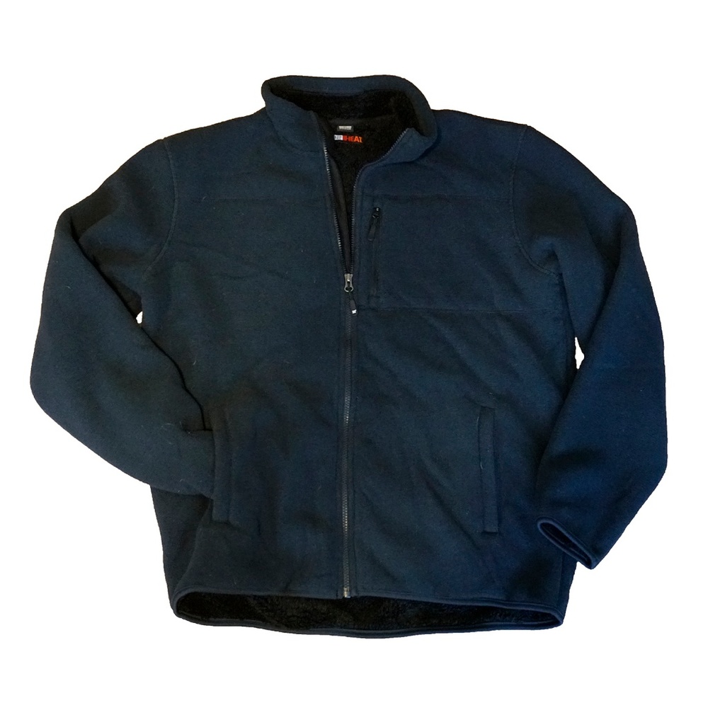 32 Degrees Heat Men's Navy Blue Fleece Jacket XL